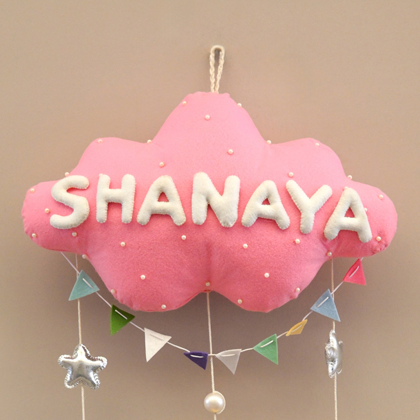 Junior Unicorn Dreams Personalised Cloud Hanging