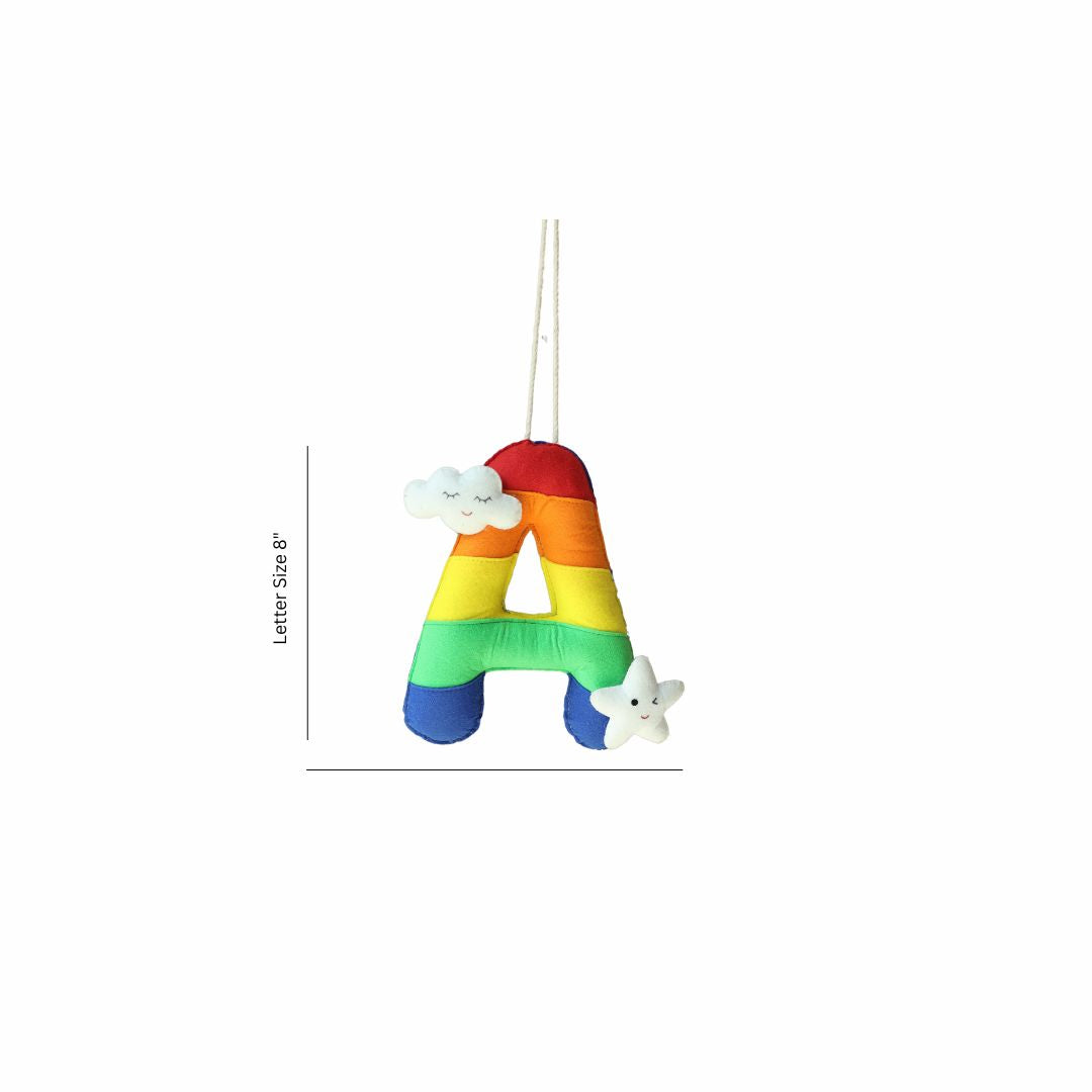 Personalized Rainbow Them Jumbo Letter Hanging