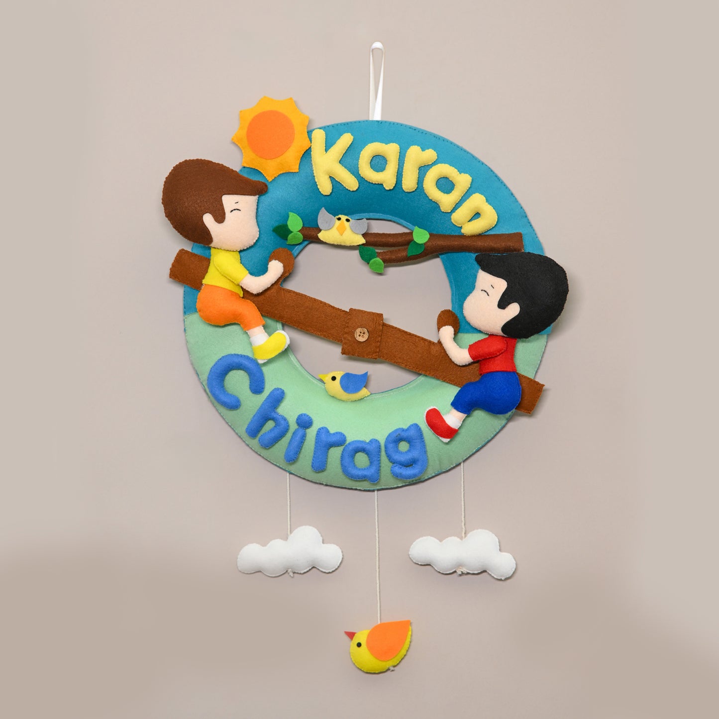 Junior Handmade Siblings Wall Decor
