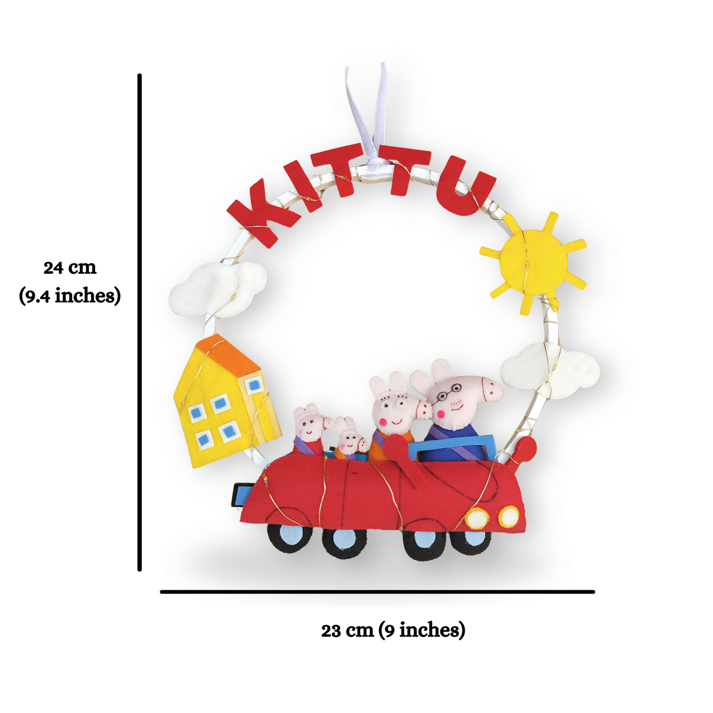 Junior Peppa Paradise Personalised Mini Hoop