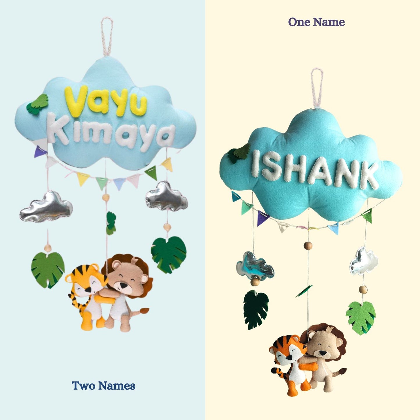 Junior Zooloo Safari Personalised Cloud Hanging