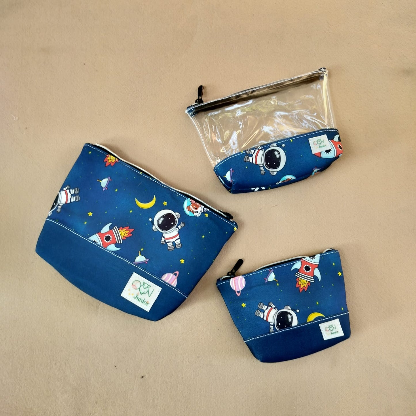 Junior Whiz Multi-purpose Personalised Pouches (Set Of 3)