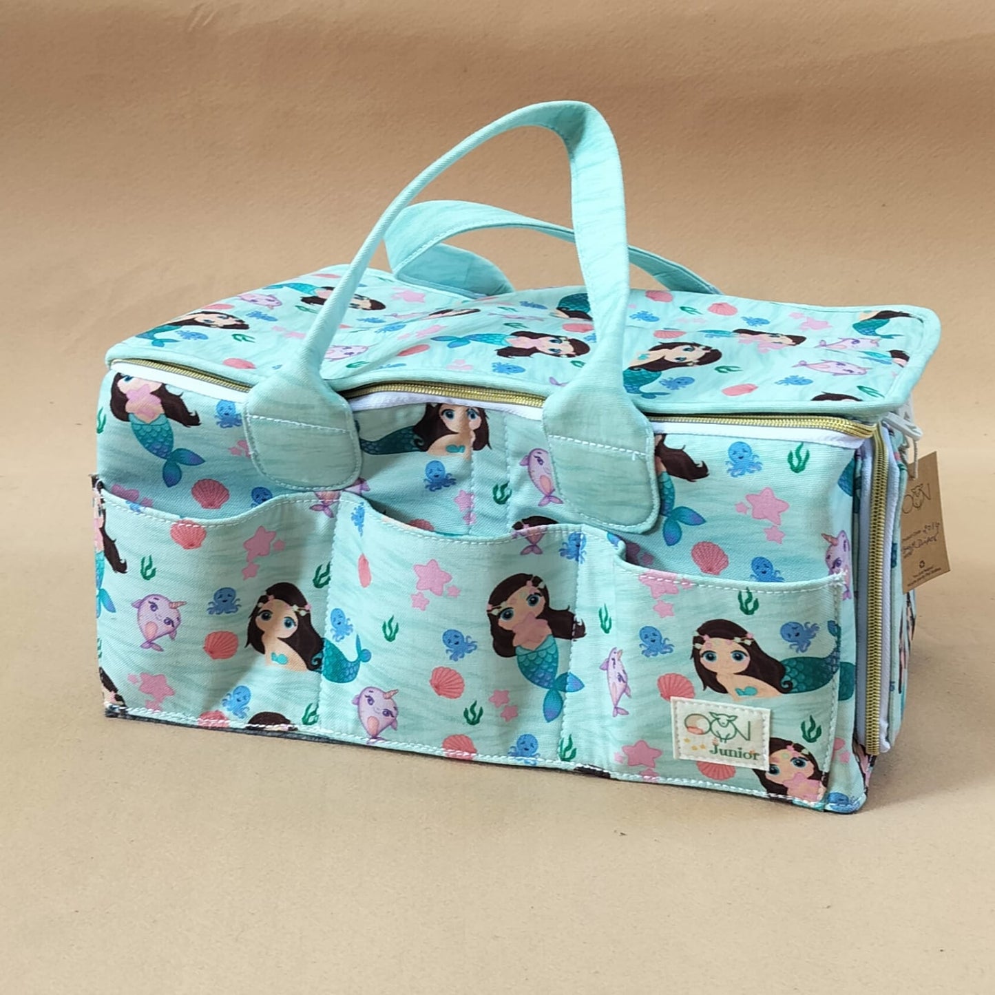 Junior All in One Personalized Zipper Diaper Caddy