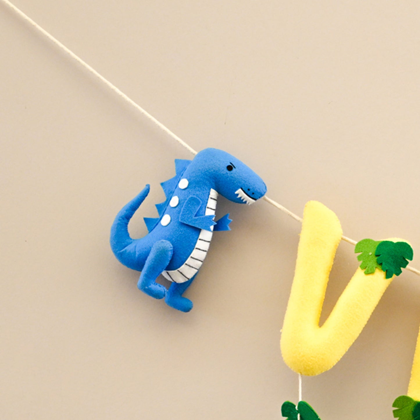 Junior Dinoland Delights Personalised Name Bunting