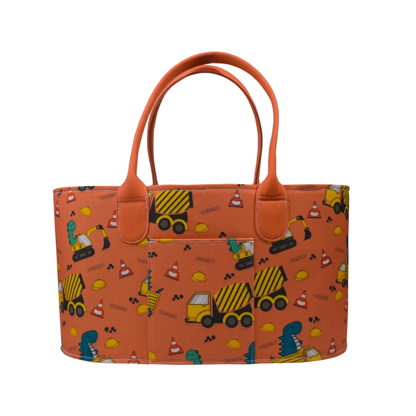 Junior Mess Free Oval Personalized Diaper Caddy