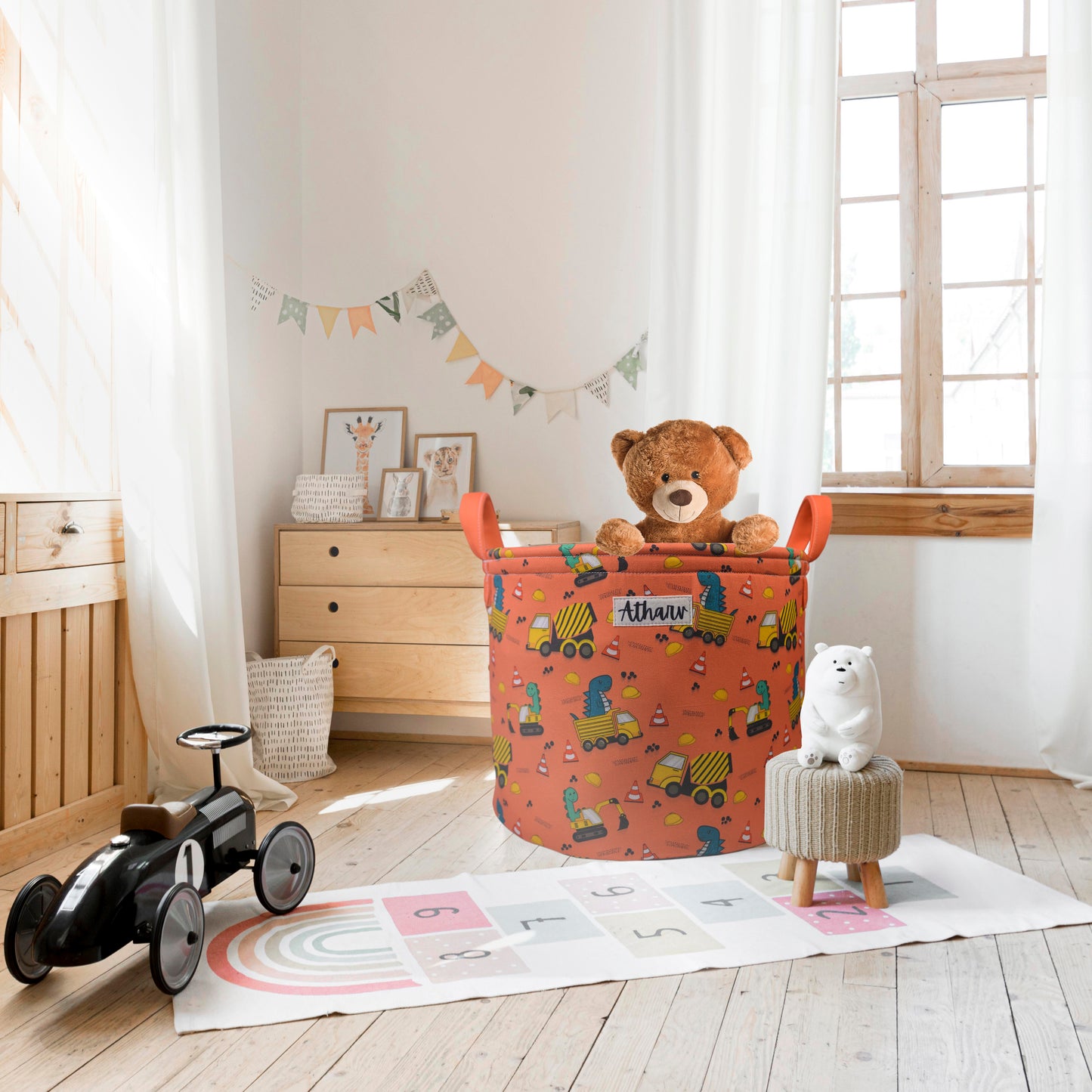 Junior Declutter Toy Personalized Storage Baskets