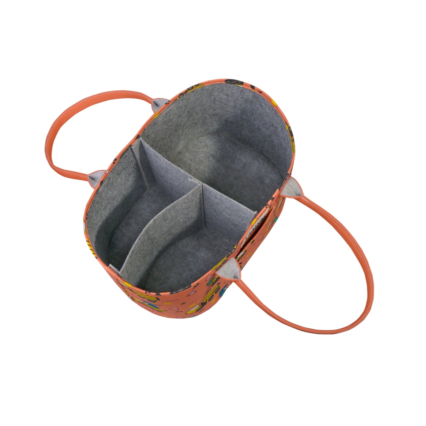 Junior Mess Free Oval Personalized Diaper Caddy