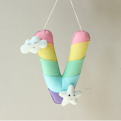 Personalized Rainbow Them Jumbo Letter Hanging