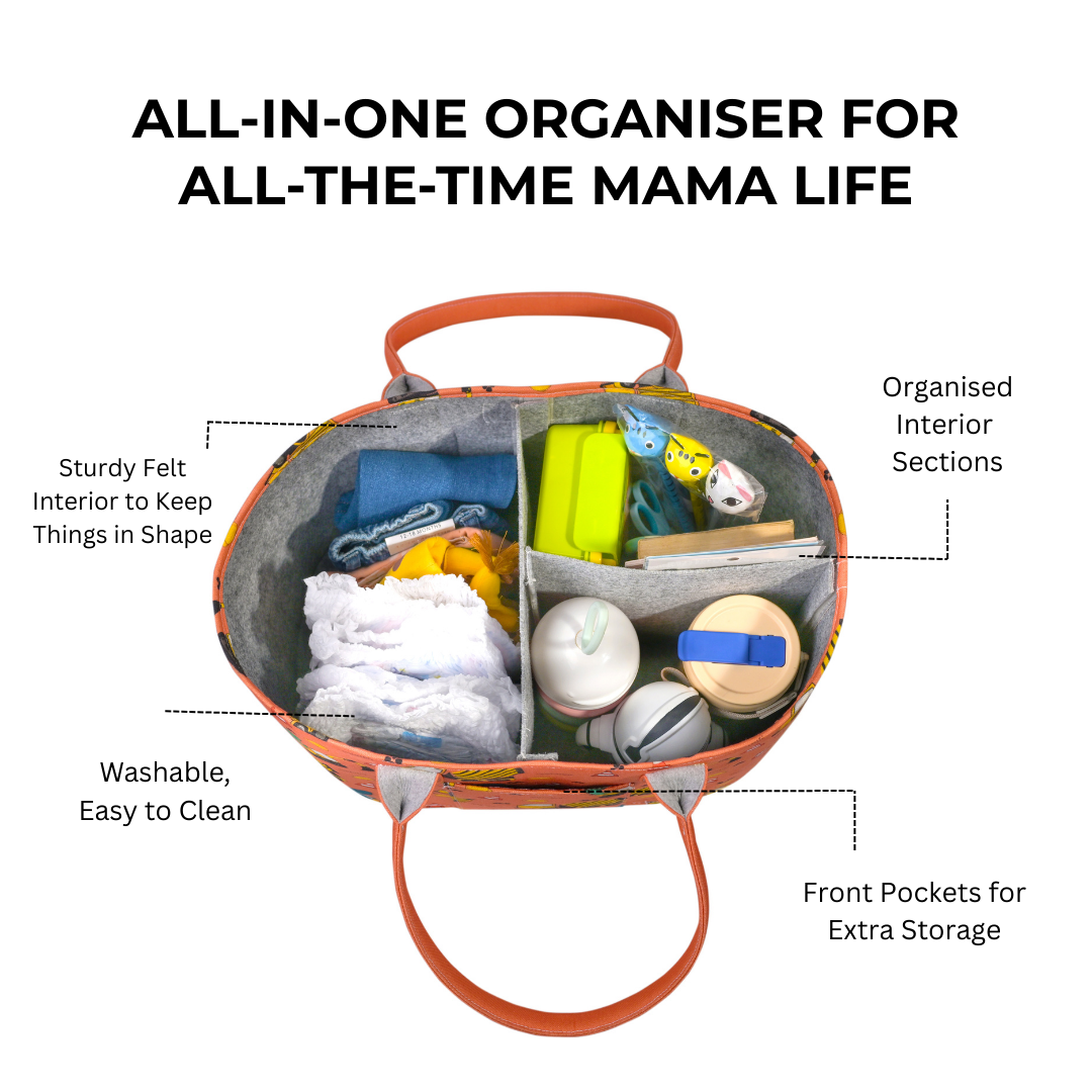 Junior Mess Free Oval Personalized Diaper Caddy