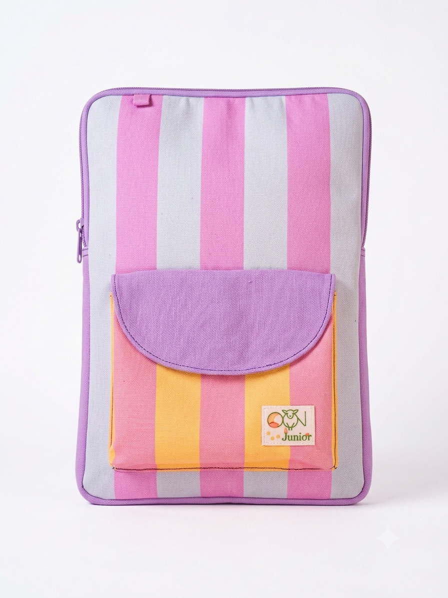 Candy Stripes Personalized Kids iPad Sleeve