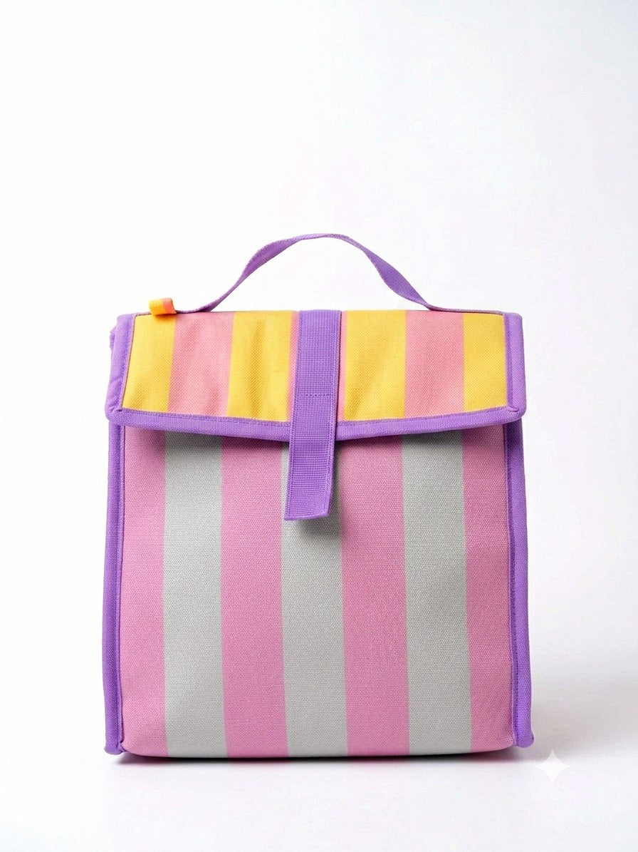 Timeless Stripes Personalized Kids Foldover Lunch Bag