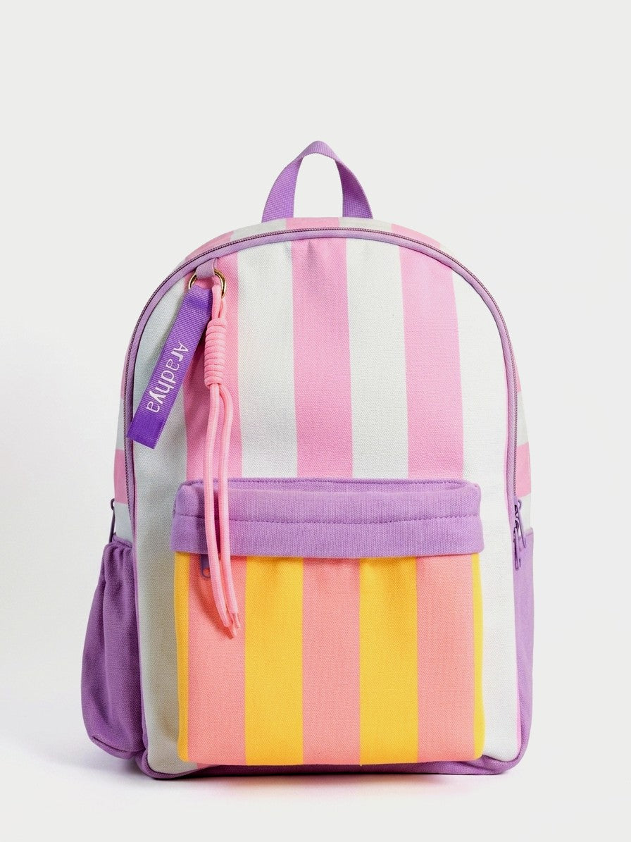Candy Stripes Personalized Kids Backpack