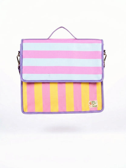 Candy Stripes Personalized Kids Art & Stationery Folder Bag
