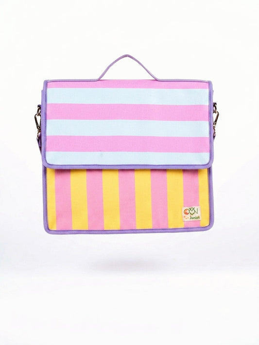 Timeless Stripes Personalized Kids Art & Stationery Folder Bag