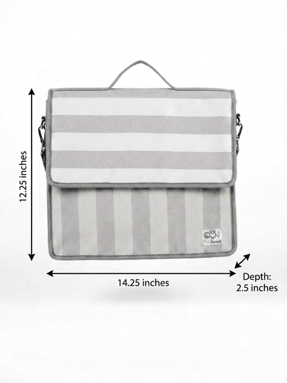 Adventure Stripes Personalized Kids Art & Stationery Folder Bag