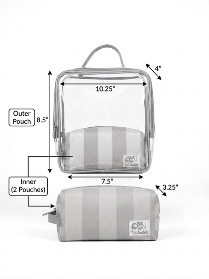 Timeless Stripes Personalized Multi-Purpose Kids Pouch