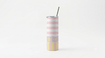 Timeless Stripes Personalized Stainless Steel Kids Tumbler