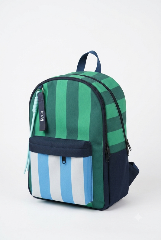 Adventure Stripes Personalized Kids Backpack