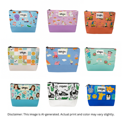 Junior Whiz Multi-purpose Personalised Pouches (Set Of 3)