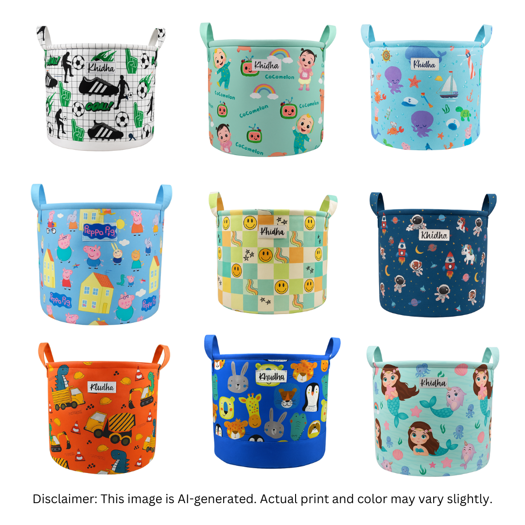 Junior Playful Personalised Toy Basket