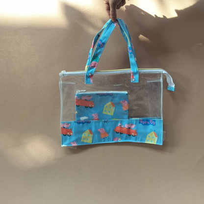 Junior Versatile Swim/Art Time Personalized Carry Tote