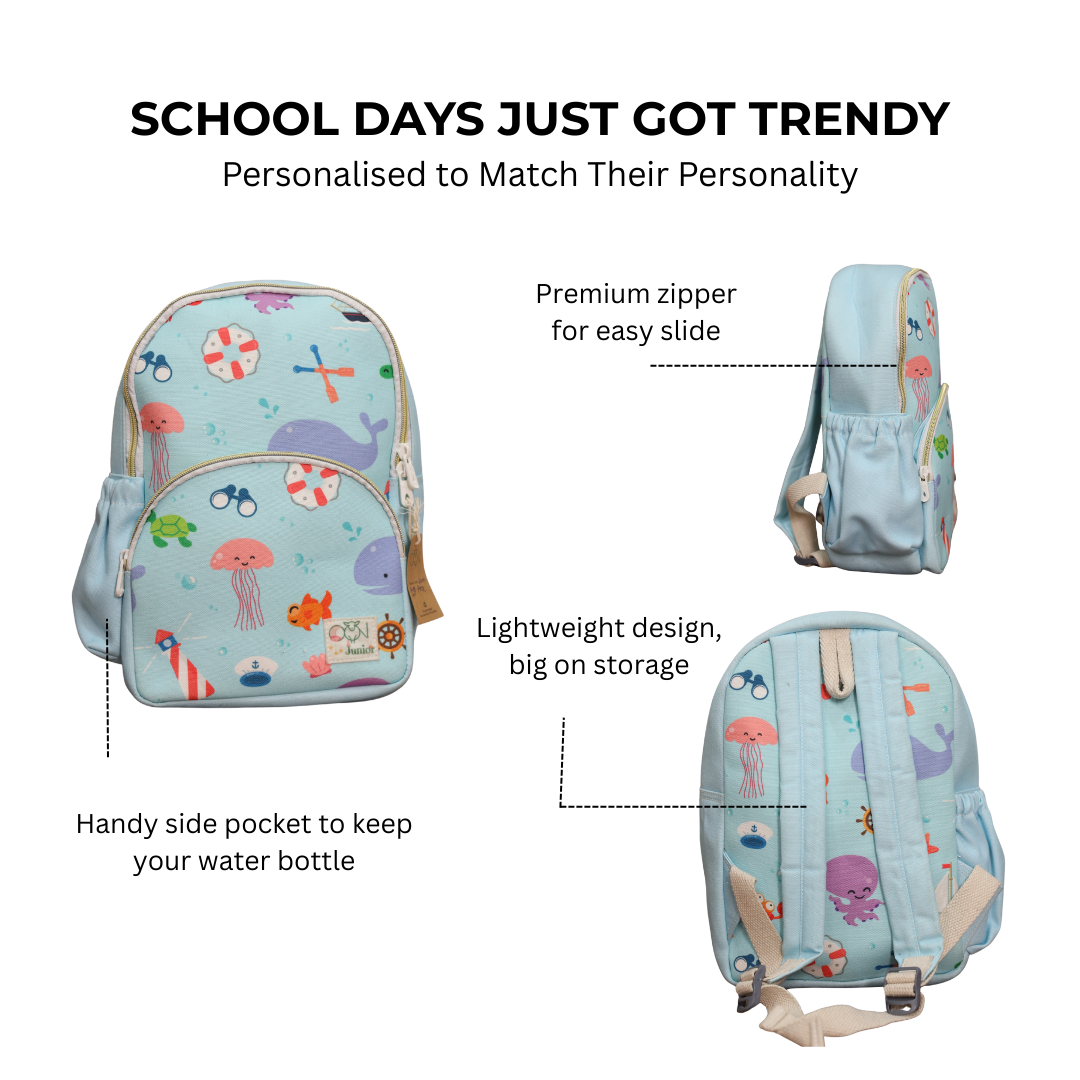 Junior Way to School Personalised Backpack