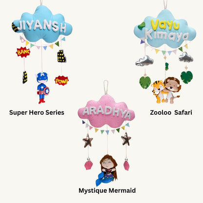 Junior Zooloo Safari Personalised Cloud Hanging