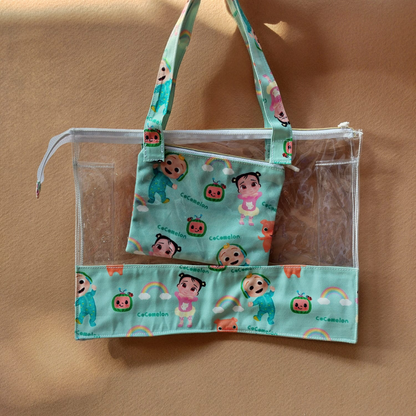 Junior Versatile Swim/Art Time Personalized Carry Tote
