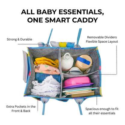Junior Tidy Up Personalised  Diaper Caddy