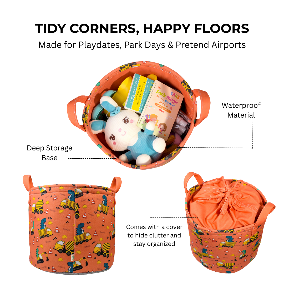 Junior Declutter Toy Personalized Storage Baskets