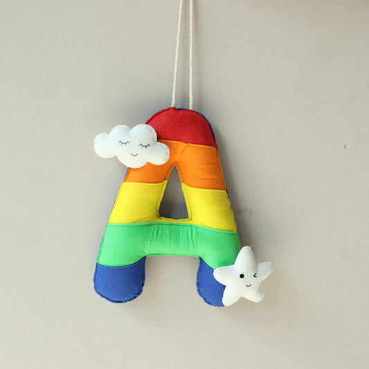 Personalized Rainbow Them Jumbo Letter Hanging