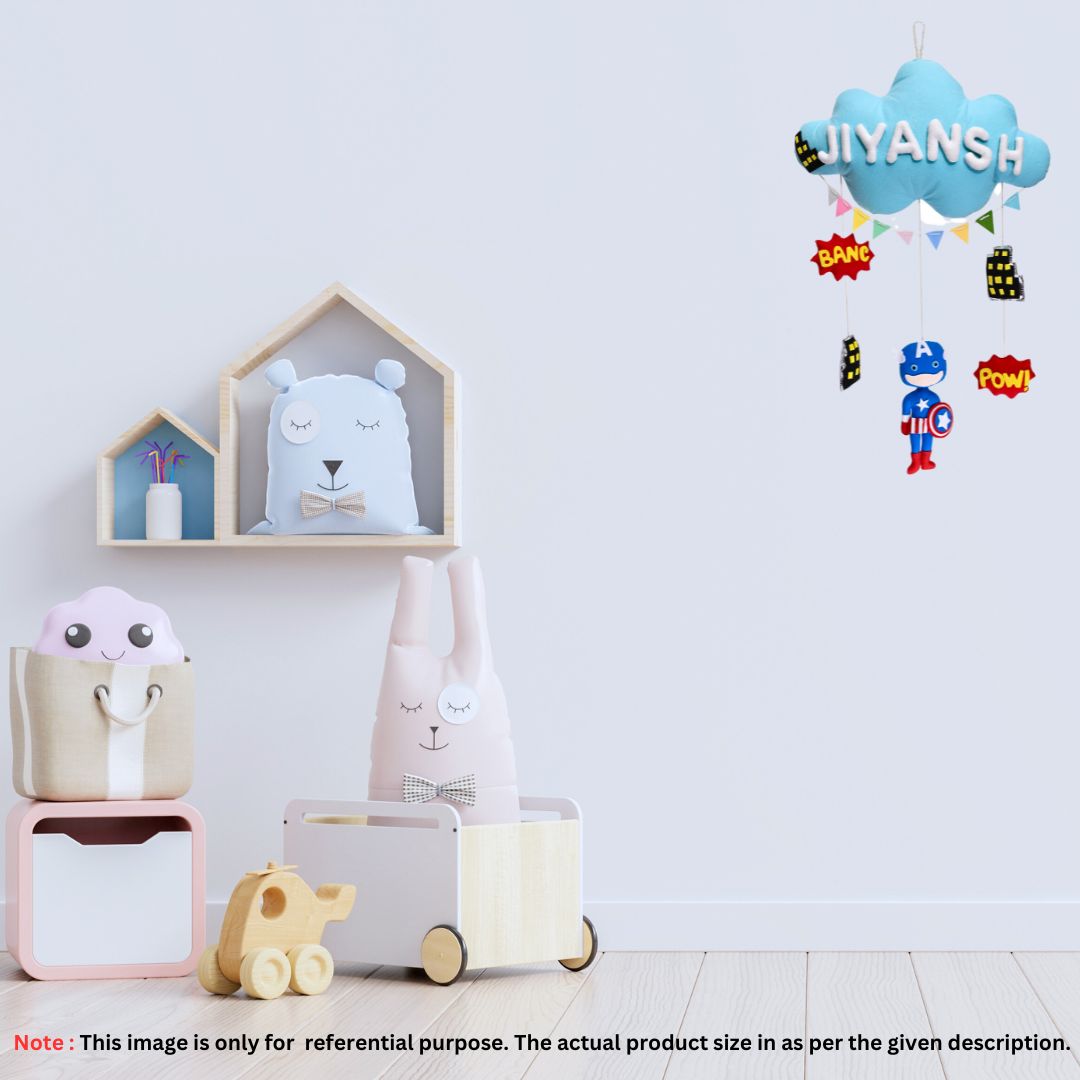 Junior Superhero Series Personalised Cloud Hanging