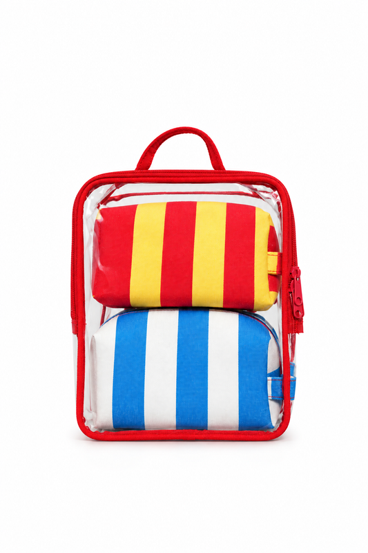 Colour Pop Stripes Personalized Multi-Purpose Kids Pouch