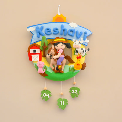Junior Farm Adventure Life Custom Name Decor