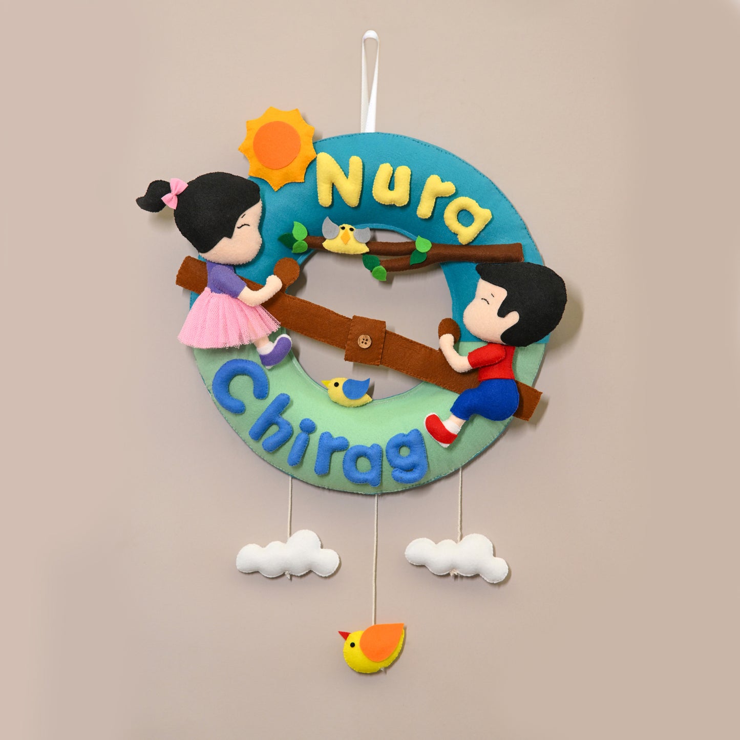 Junior Handmade Siblings Wall Decor