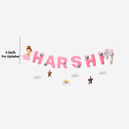 Junior Unicorn Dreams Personalised Name Bunting
