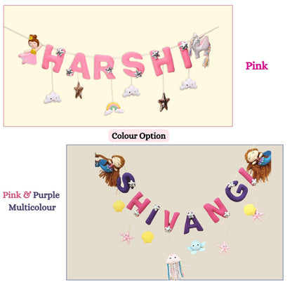 Junior Unicorn Dreams Personalised Name Bunting