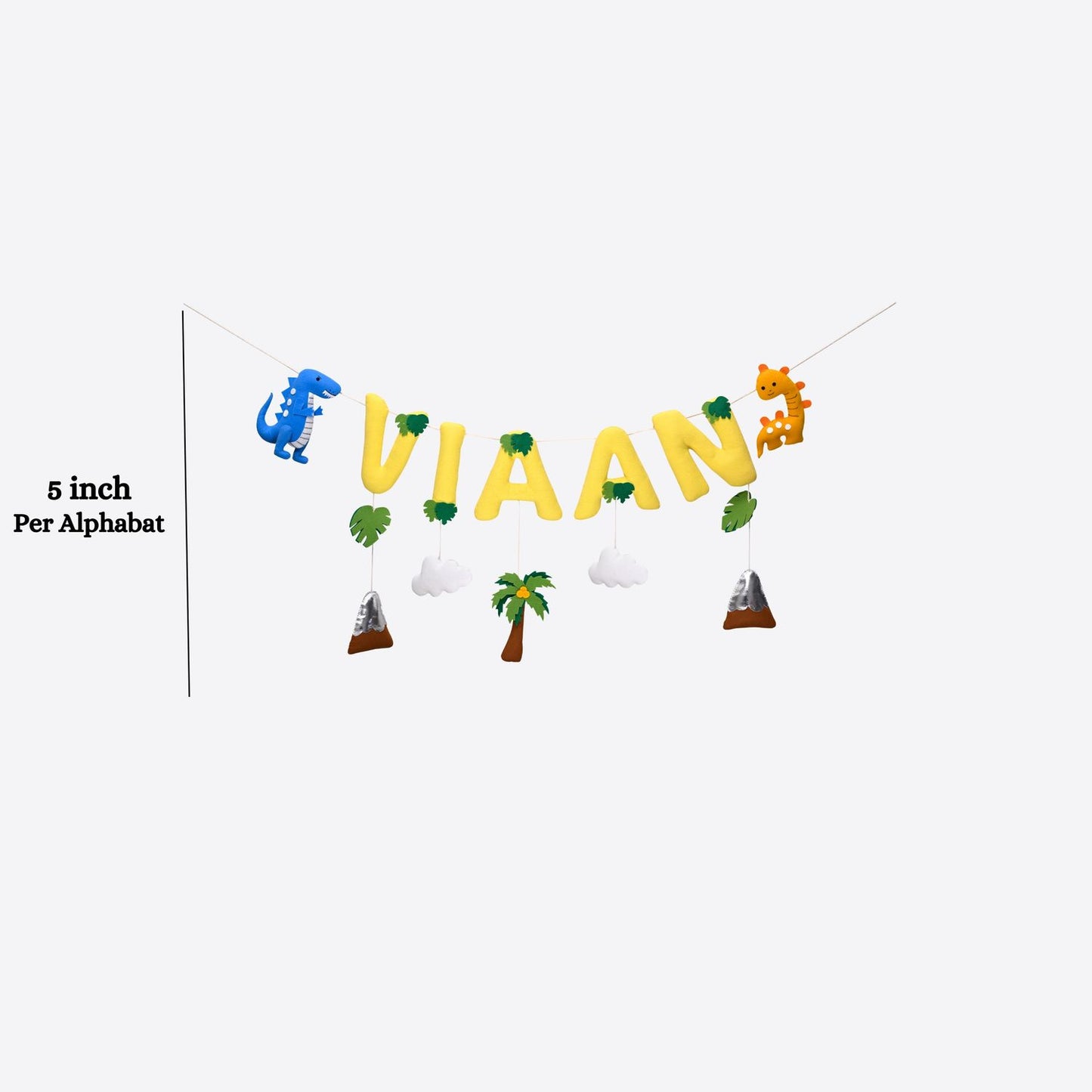Junior Dinoland Delights Personalised Name Bunting