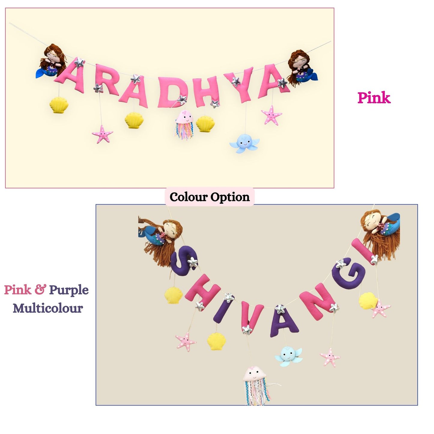 Junior Mystique Mermaid Magic Personalised Name Bunting