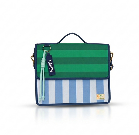 Adventure Stripes Personalized Kids Art & Stationery Folder Bag
