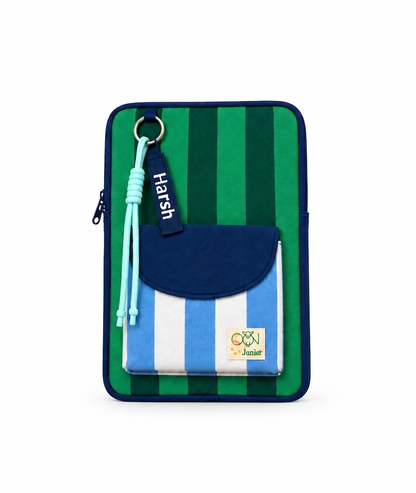 Adventure Stripes Personalised Kids iPad Sleeve
