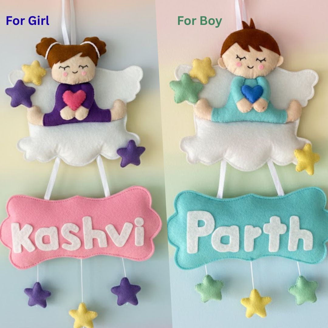 Junior Custom Personalized Baby Name Cloud Wall Hanging