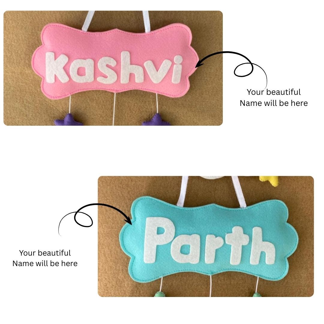 Junior Custom Personalized Baby Name Cloud Wall Hanging