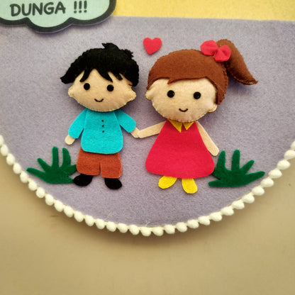Funny Wall Hanging – 'Iss Baar Paise Nhi Dunga' Design
