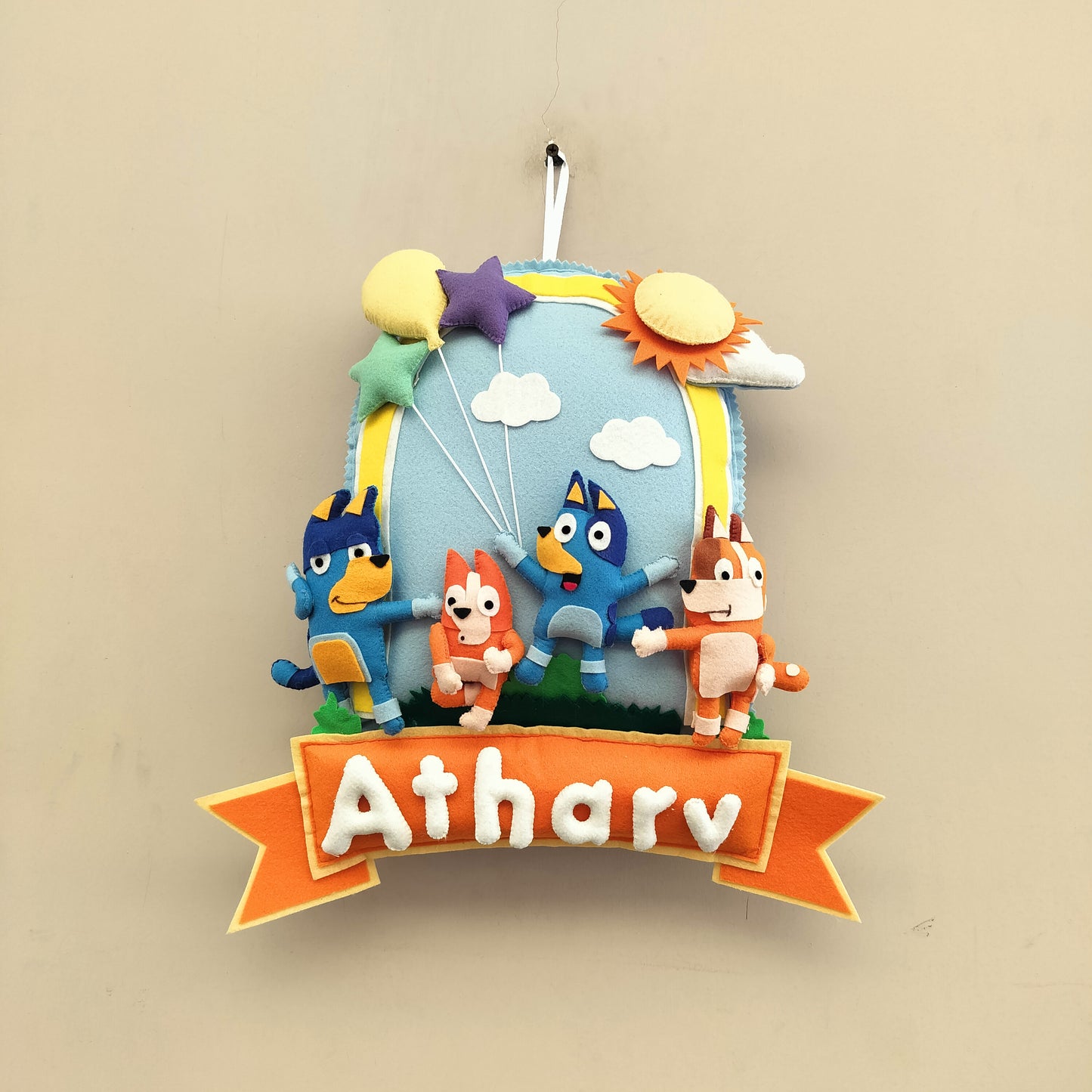 Bluey World Name Plate