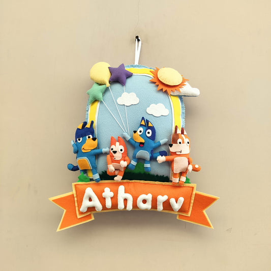 Bluey World Name Plate