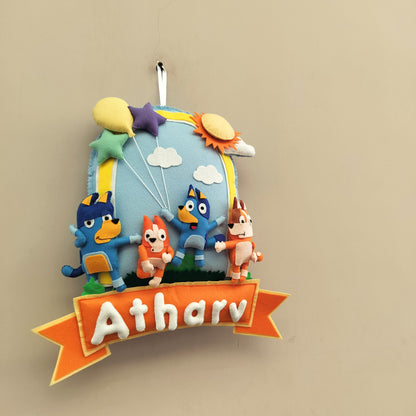 Bluey World Name Plate