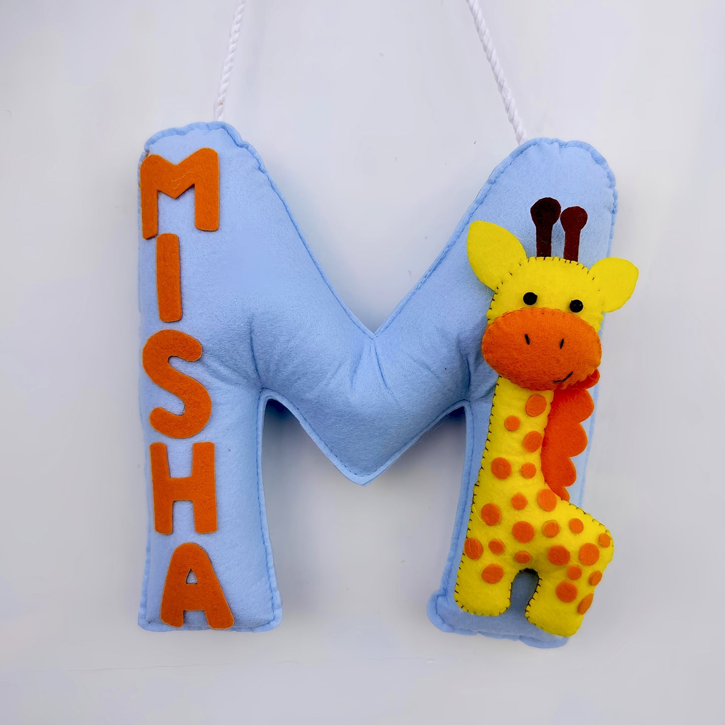 Custom Name Nursery Decor with 3D Animal Accents