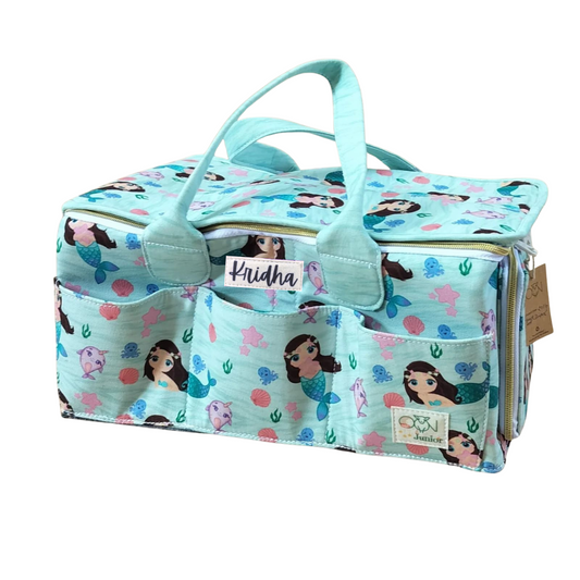 Junior All in One Personalized Zipper Diaper Caddy