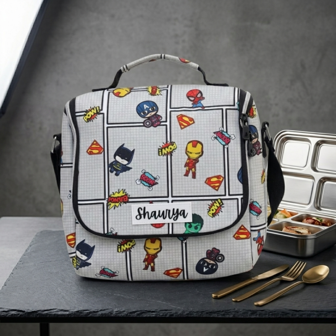 Kids Personalised Large Lunch Bag